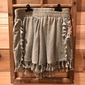 NEVER WORN suede shorts!